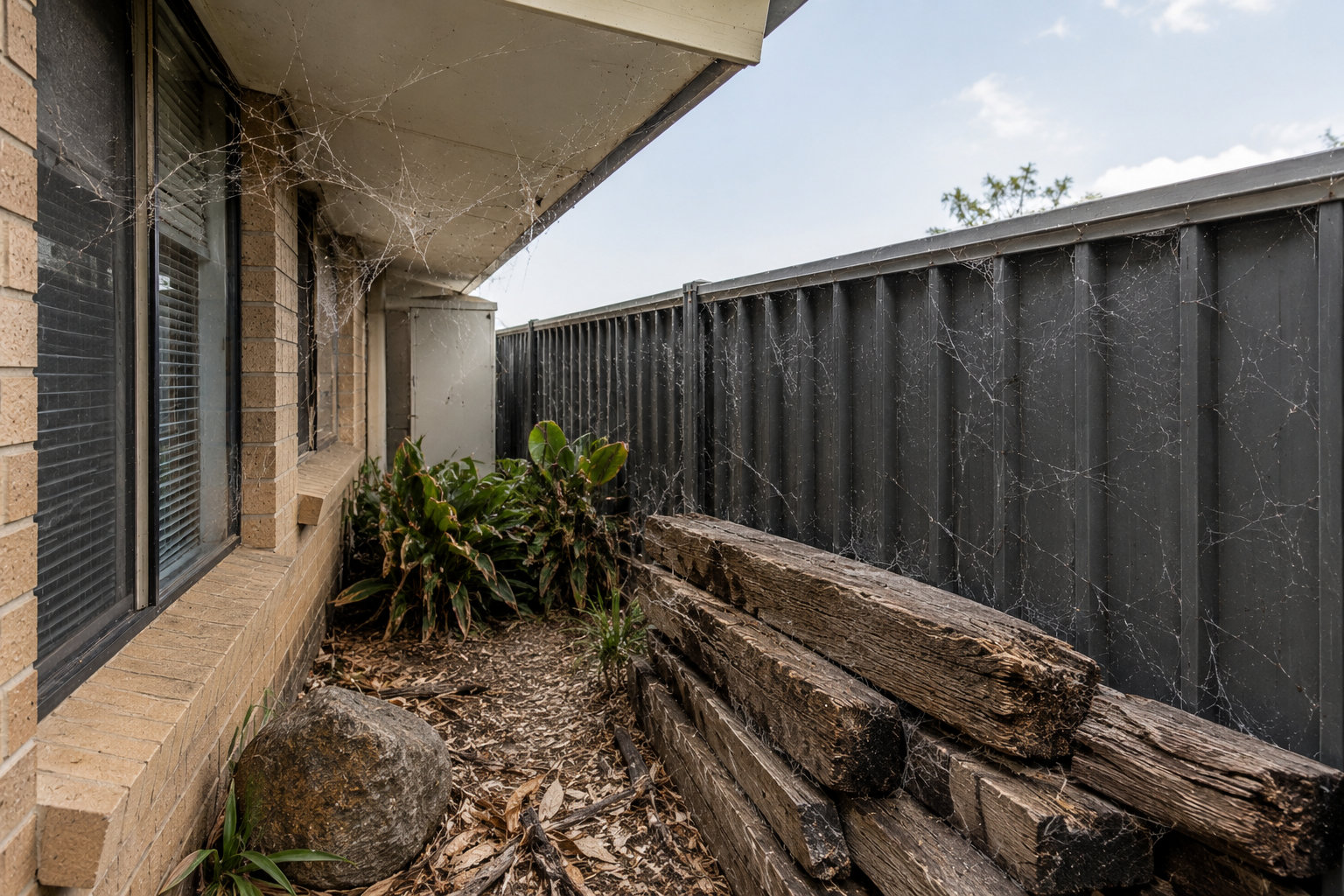 Common spider hiding locations around homes